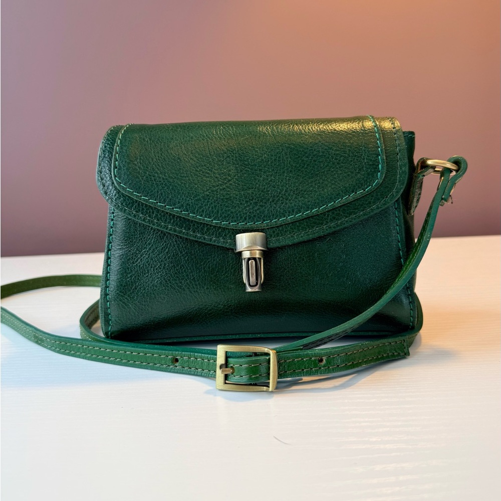Emerald Green Leather Mini-Bag